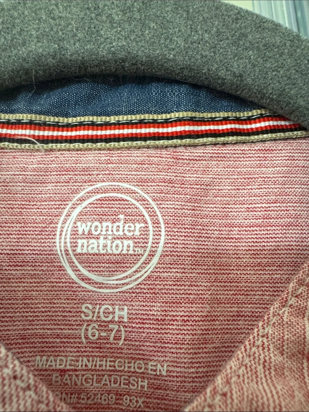 wonder nation Short-Sleeve Button-Down Mandarin Collar Shirt - Rose